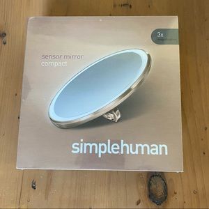 Simplehuman Sensor Compact Mirror Rose Gold New Sealed Box 3x Magnification